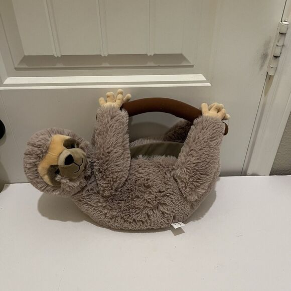 PTI Group Hanging Sloth Plush Basket Decor Halloween Easter Tan 13" 2020 - Picture 2 of 9